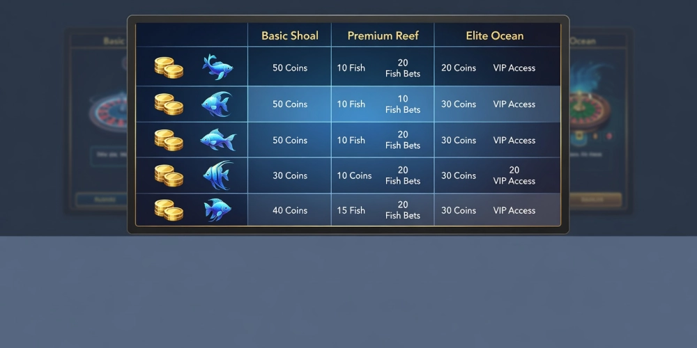 Hiển thị bảng giá chi tiết các gói cược bắn cá vui nh88 cập nhật mới