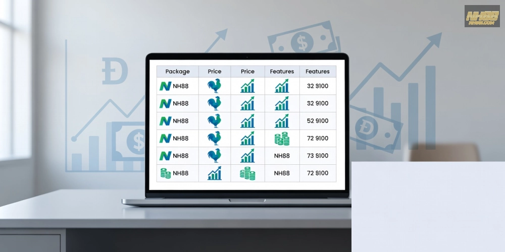 Bảng giá các gói dịch vụ đá gà trực tuyến nh88 cập nhật mới nhất năm 2025