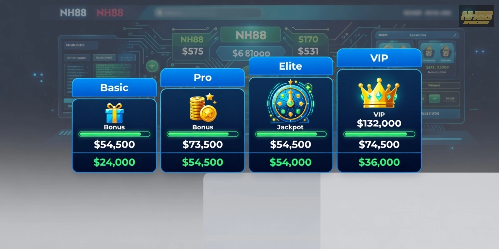 Bảng giá chi tiết các gói chơi nổ hũ trên NH88 cập nhật năm 2025