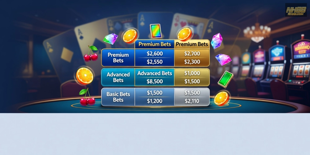 Bảng giá chi tiết các gói cược live casino slot games nh88 năm 2025