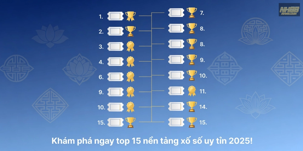 Bảng xếp hạng top nền tảng xổ số kiến thiết nh88 uy tín năm 2025