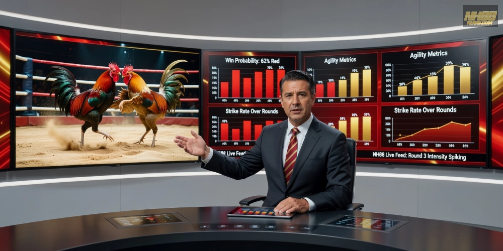 Minh Quân phân tích dữ liệu đá gà trực tiếp trên NH88 với độ chính xác cao