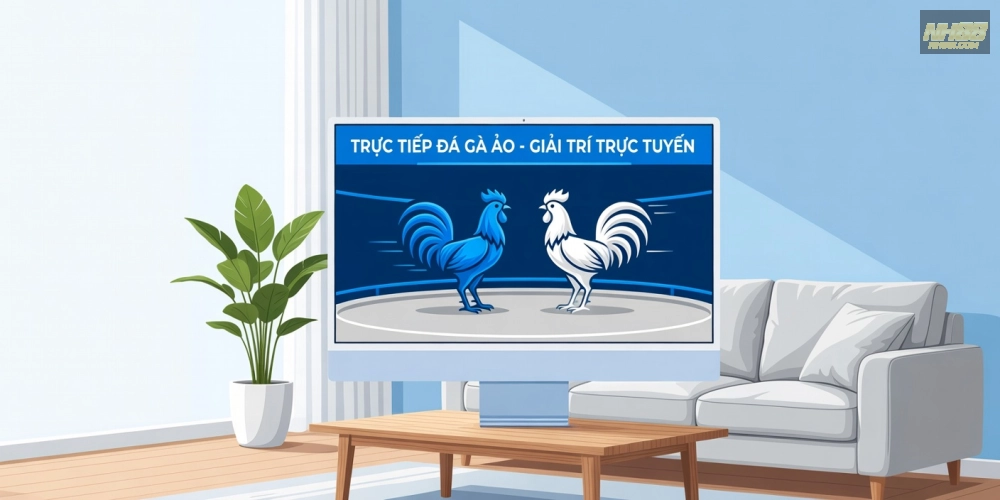 Minh họa giao diện xem đá gà trực tiếp tại casino NH88 với chất lượng HD sắc nét