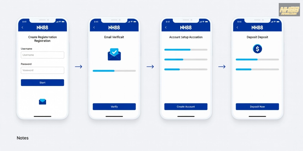 Hướng dẫn đăng ký tài khoản NH88 để chơi game nổ hũ rút tiền mặt nhanh chóng