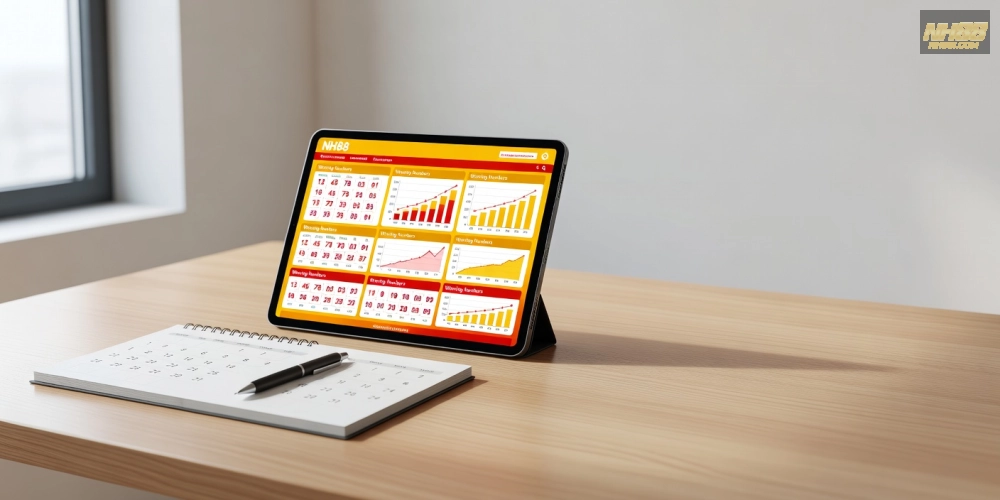 Hình ảnh kết quả xổ số miền Bắc trên NH88 với biểu đồ thống kê rõ ràng và dễ theo dõi