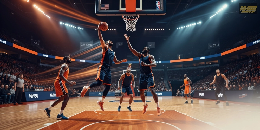 Trải nghiệm cá cược bóng rổ NBA trên NH88 với giao diện sống động và tỷ lệ hấp dẫn