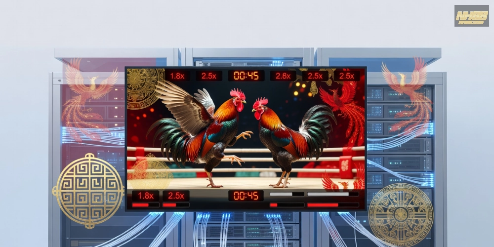 Khái niệm xem đá gà trực tiếp nh88 qua hình ảnh minh họa nền tảng streaming